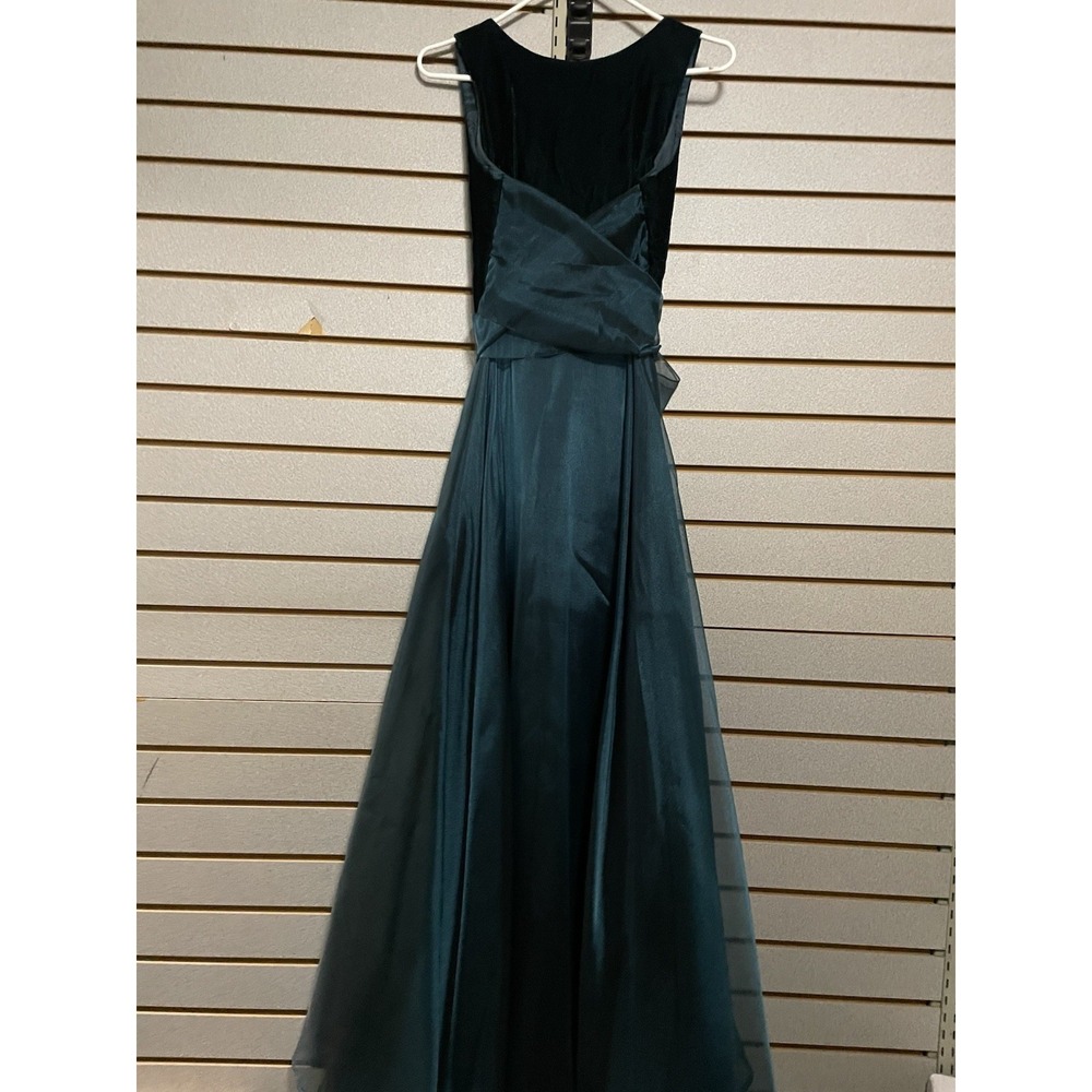 VTG Roberta‎ Hunter Green Formal Gown Prom Dress Bridesmaid Size 3/4 32 34 Bust